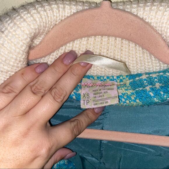 🦬FREE PEOPLE Wool blend tweed jacket size XS - Picture 8 of 8